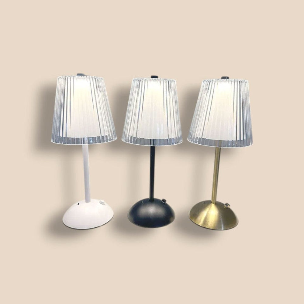 Lampe à Poser Avec Abat-Jour Transparent | maisondesluminaires