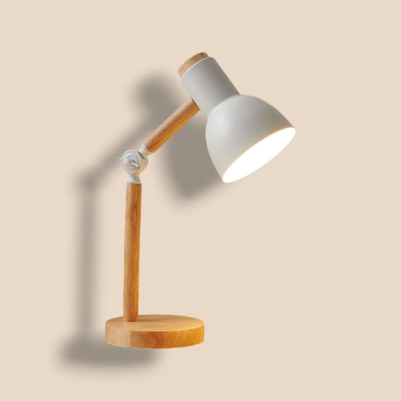 Blanc / UE Lampe De Bureau En Bois | maisondesluminaires