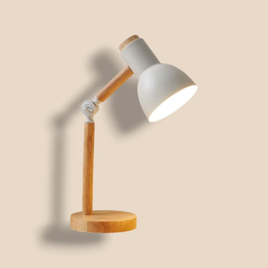 Blanc / UE Lampe De Bureau En Bois | maisondesluminaires