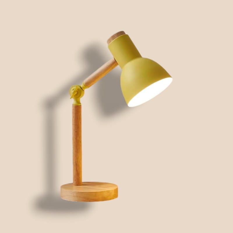 Jaune / UE Lampe De Bureau En Bois | maisondesluminaires