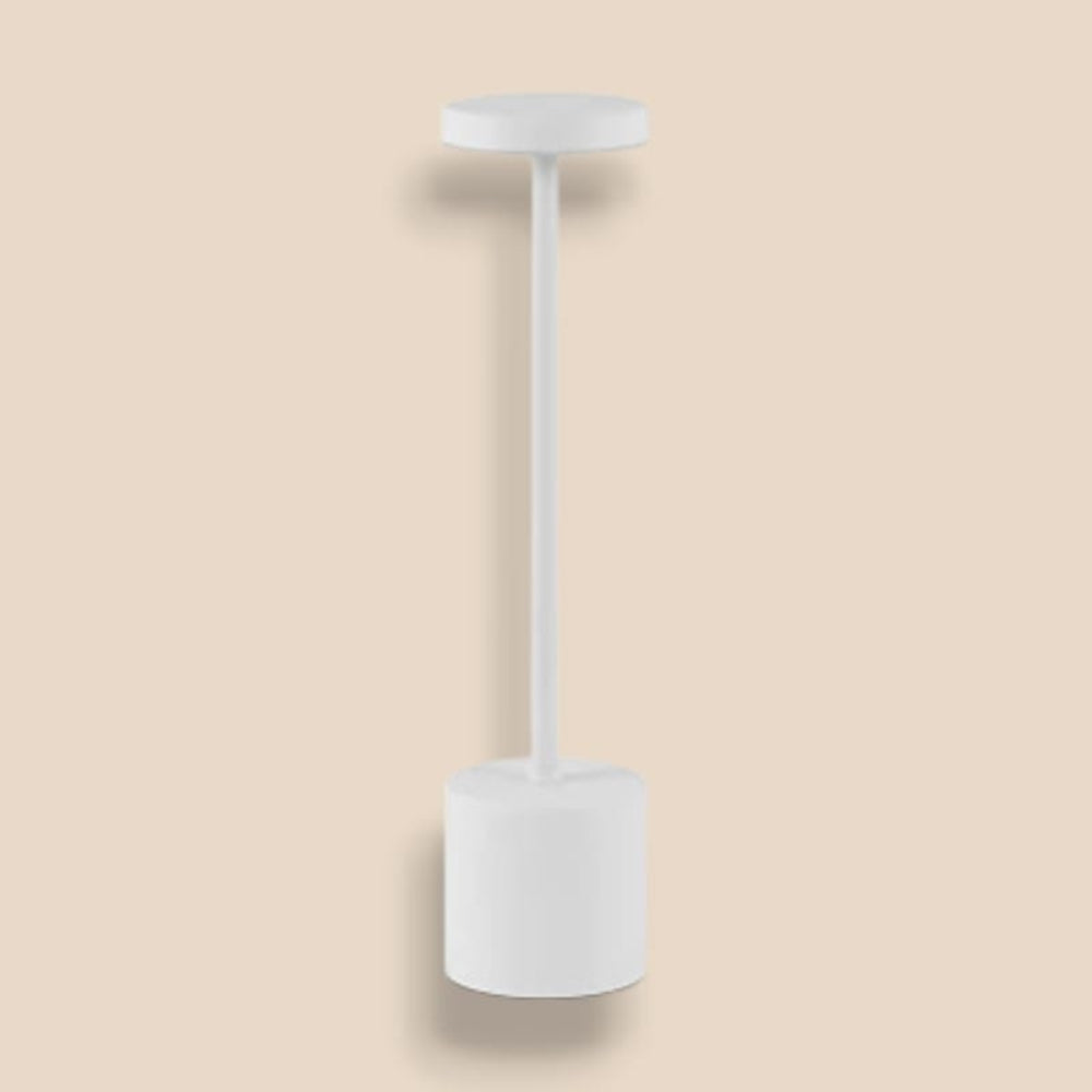 Blanc Lampe de Table Rechargeable à Corps Fin | maisondesluminaires