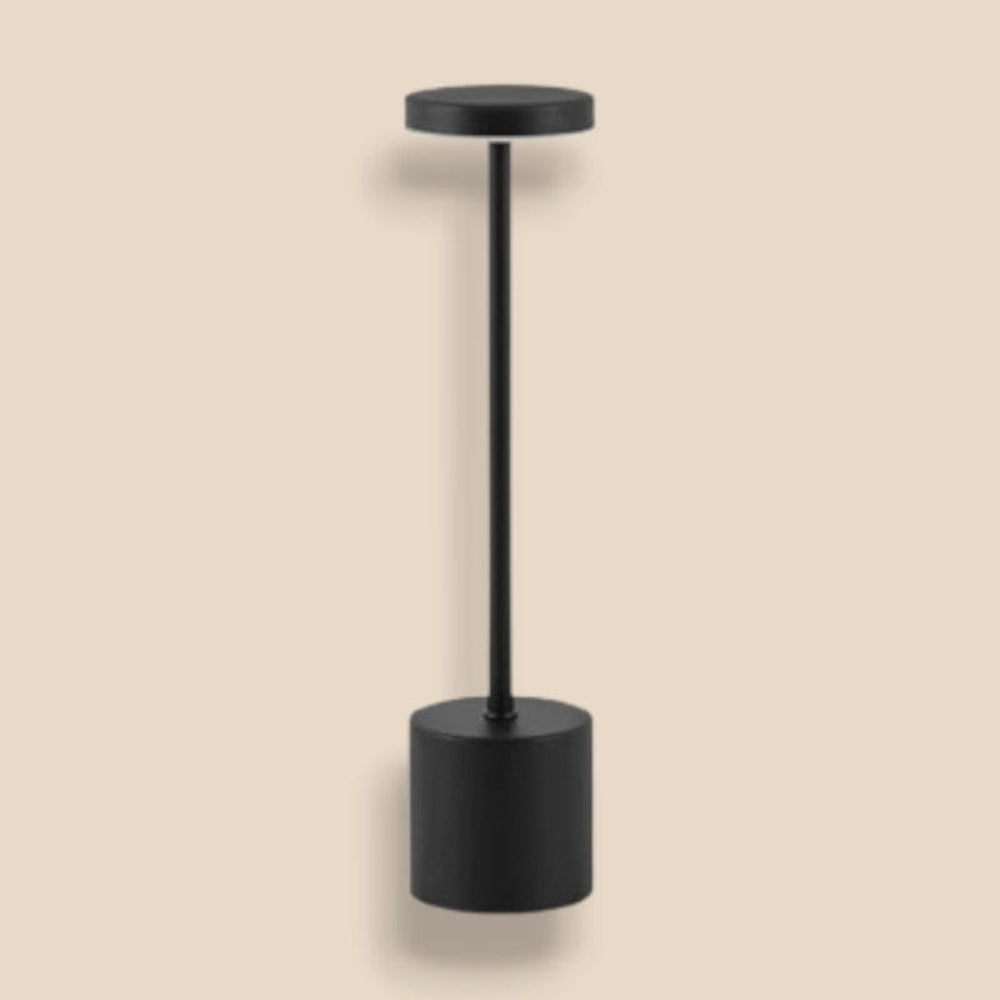 Noir Lampe de Table Rechargeable à Corps Fin | maisondesluminaires