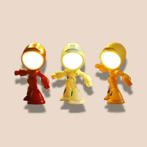 Mini Veilleuse En Forme De Robot | maisondesluminaires