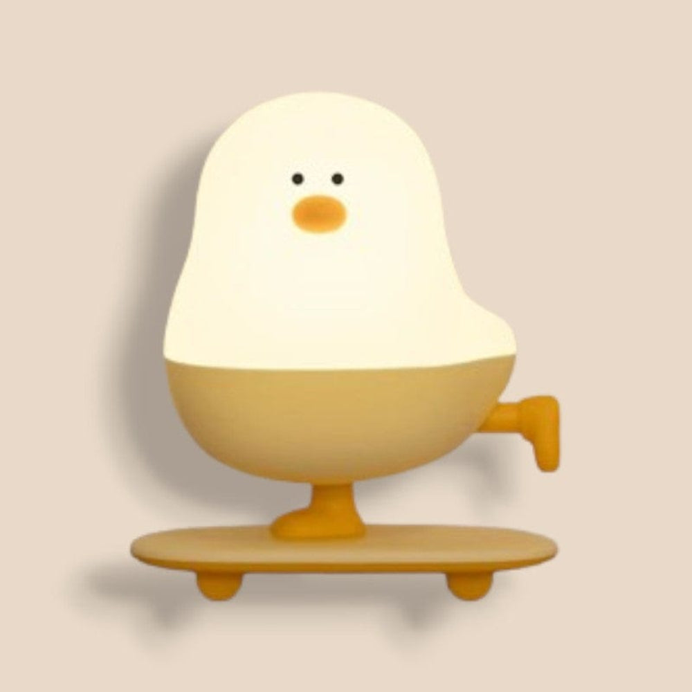 Poussin Sur Skateboard Veilleuse | L'œuf à éclot | (4 Variétés) | maisondesluminaires
