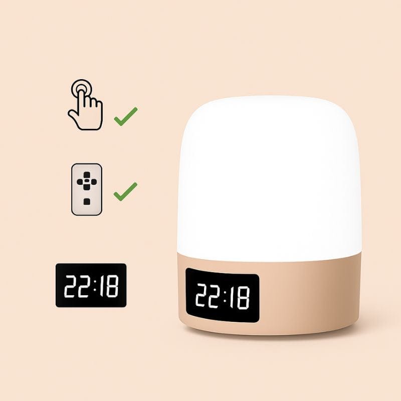 BLANC / Modèle 2 - 3 Options Veilleuse | Les 3 Modèles | maisondesluminaires